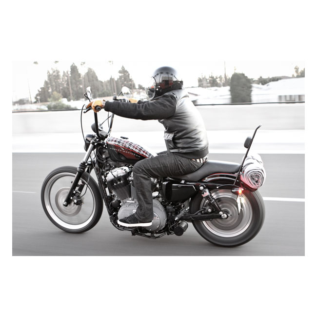 Burly, sissy bar. 13" black, no backrest pad