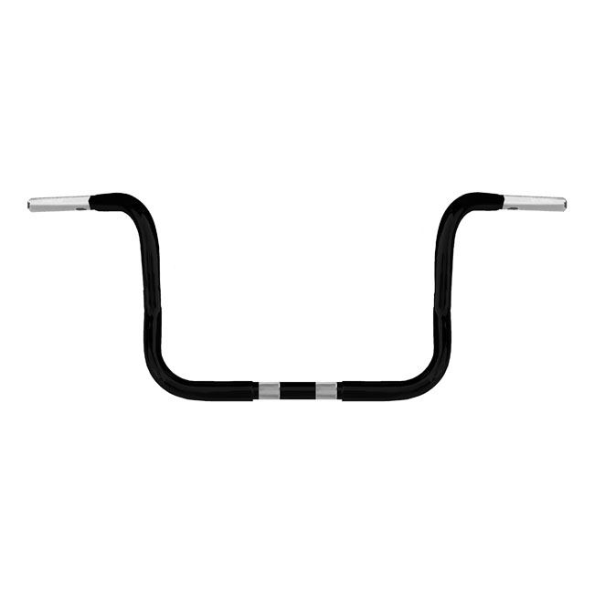 Wild1, 1-1/4" Chubby Bagger Ape. Black, 10" rise