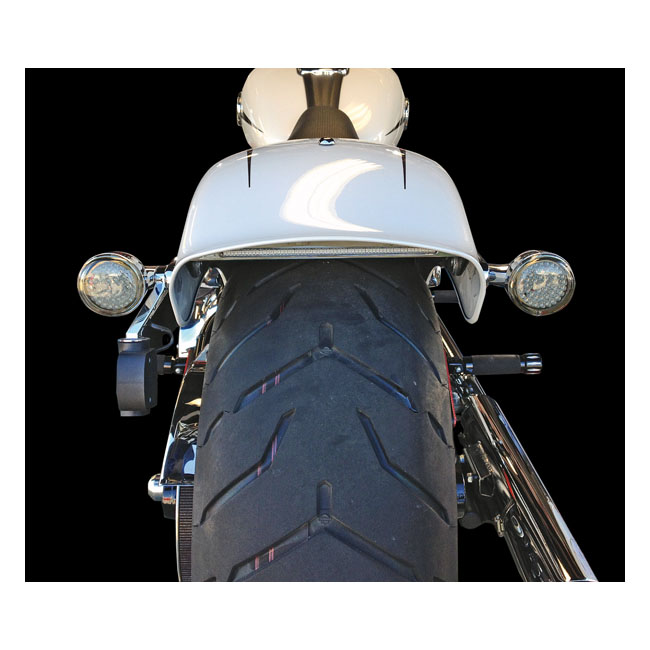 Custom Dynamics, Breakout LED taillight. Chrome. Clear lens