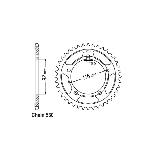 JT rear sprocket 1493.42