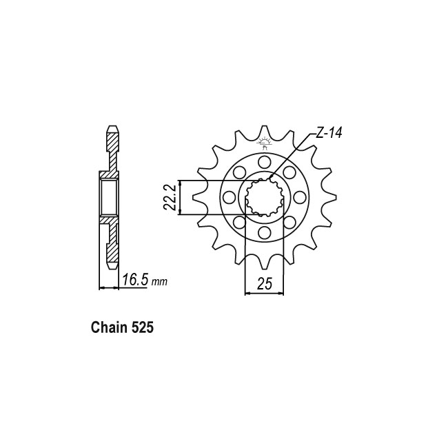 JT Front Sprocket 741.15