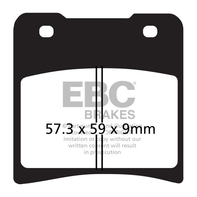EBC V-pad Semi Sintered brake pads