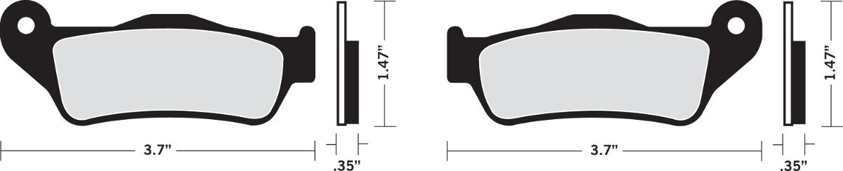 BRAKE PAD - DRAG ORGANIC